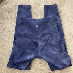 Lululemon Diamond Dye Wunder Train High Rise Crop